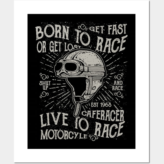 Born To Race Wall Art by DesignedByFreaks